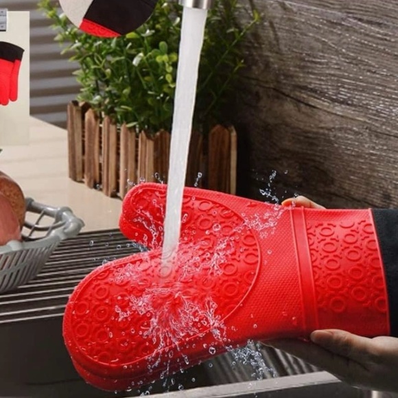 New Silicone Professional Oven Gloves Heat Resistant - Picture 5 of 10